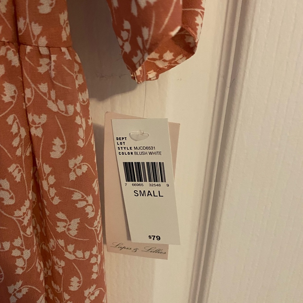 Mauve floral wrap dress - Picture 7 of 9